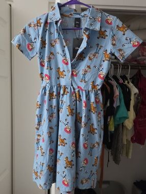 Disney Light Blue Toy Story Character Shirtwaist Dress